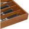 Home Basics 5 Compartment Rustic Pine Cutlery Tray CT01129 - alternate 3